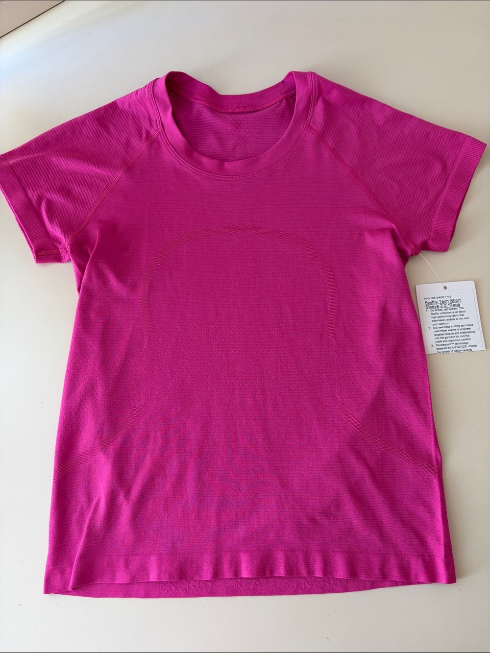 Lululemon Sonic Pink Swiftly Short Sleeve Top